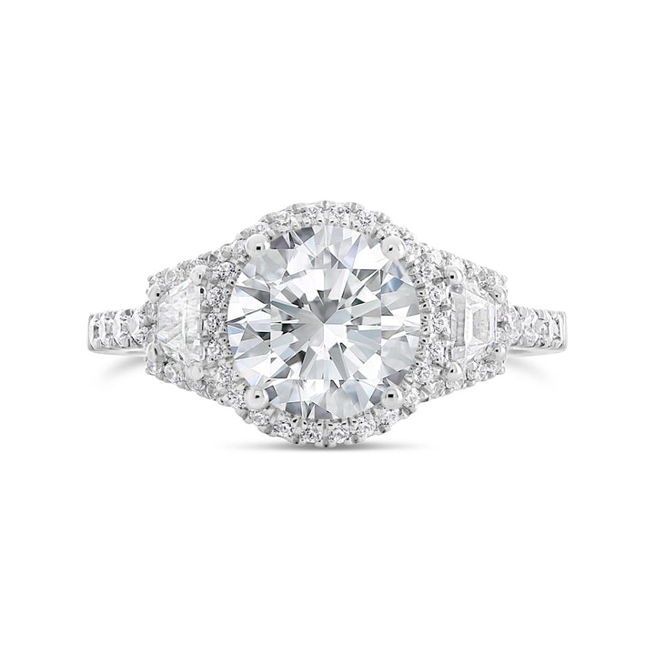 Three Stone Diamond Engagement Ring - ACB253