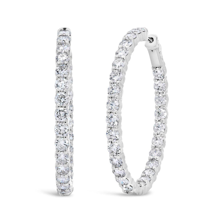 Lab Grown Inside-Outside Diamond Earrings - 63326EW