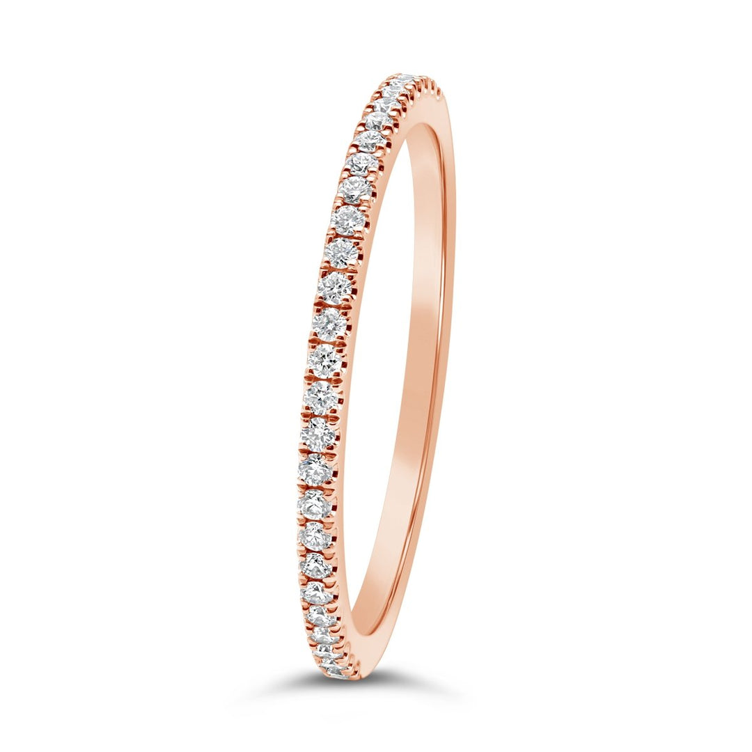 White Gold Diamond Band Set - YJA8098R - The Diamond Guys