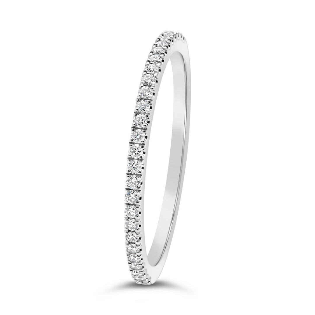 White Gold Diamond Band Set - YJA8098R - The Diamond Guys
