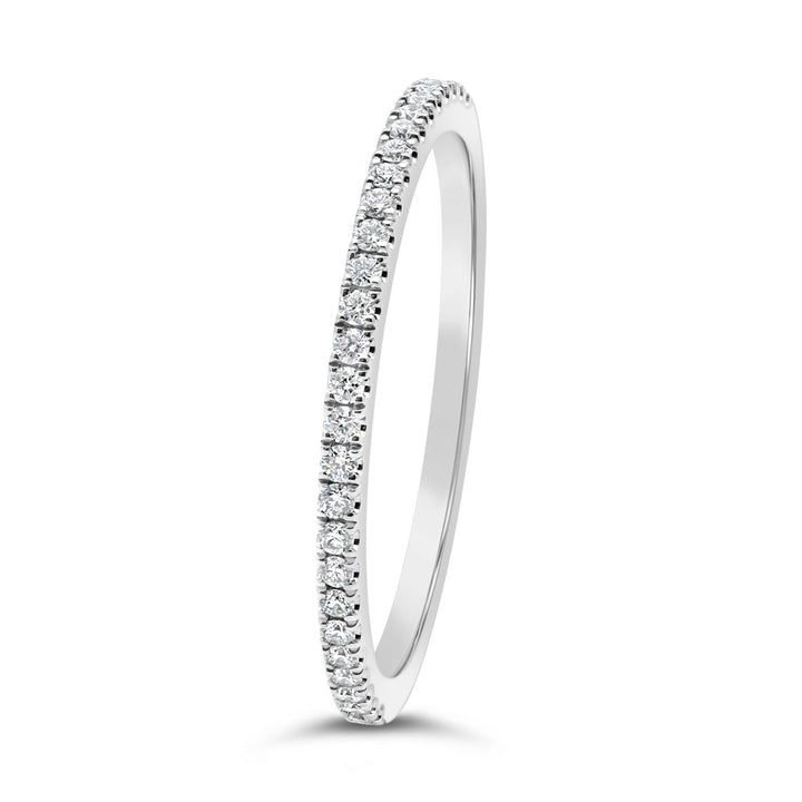White Gold Diamond Band Set - YJA8098R - The Diamond Guys