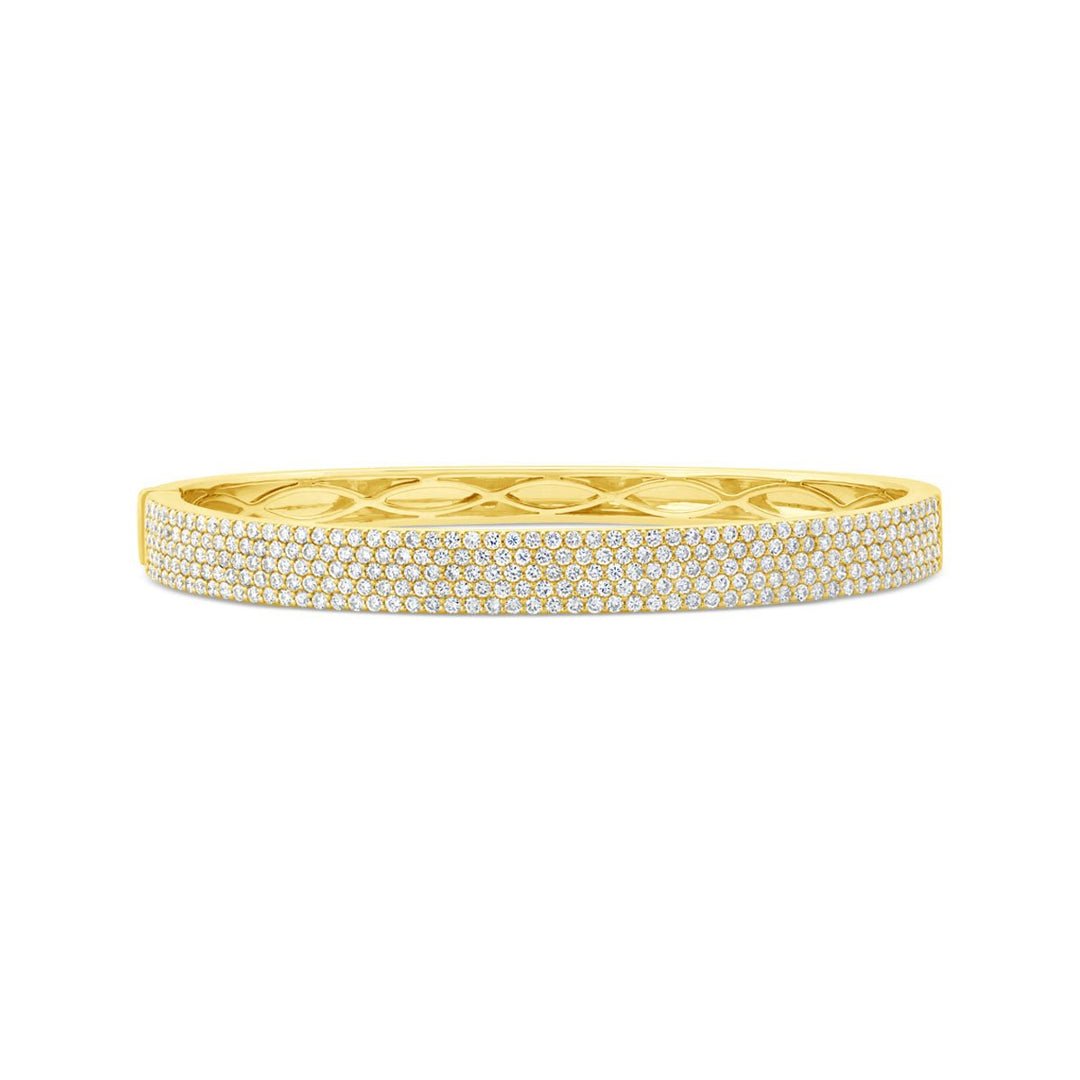 Diamond Pave Bangle Bracelet (2.40 ct. total weight) - ALB-16929 - The Diamond Guys