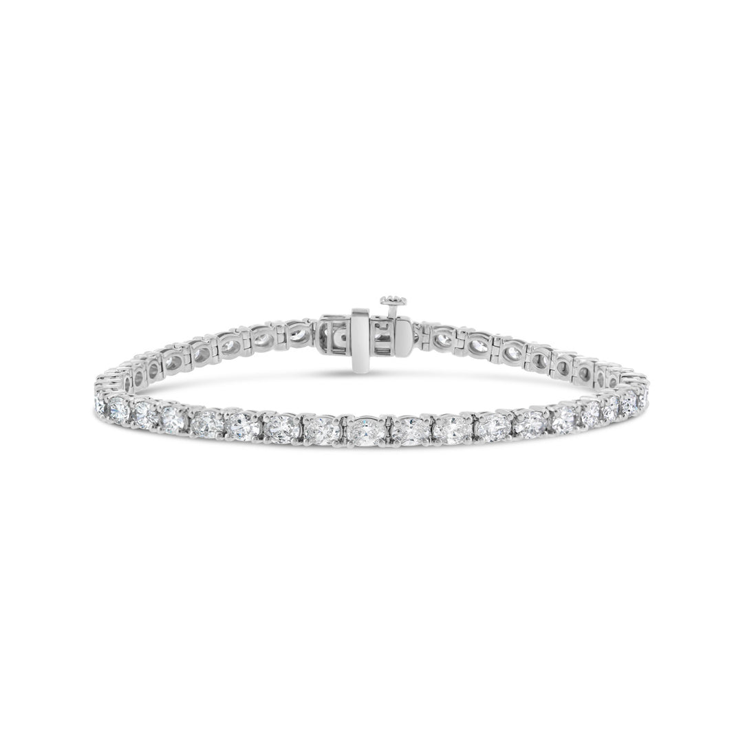 Oval Cut Diamond Tennis Bracelet