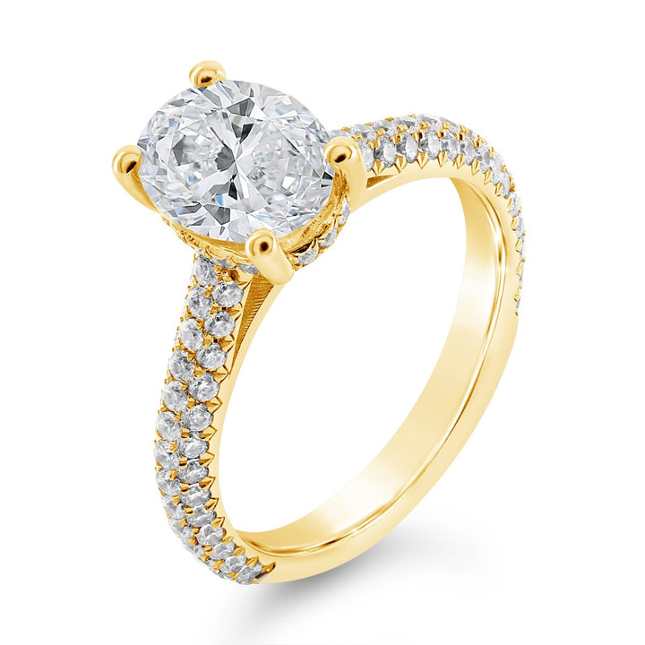 Pave Diamond Engagement Ring - The Diamond Guys