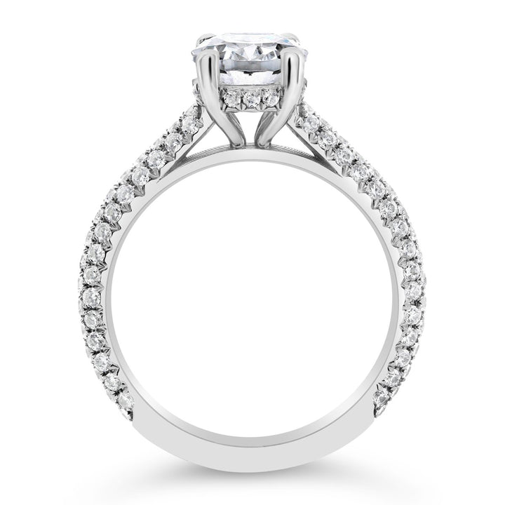 Pave Diamond Engagement Ring - The Diamond Guys