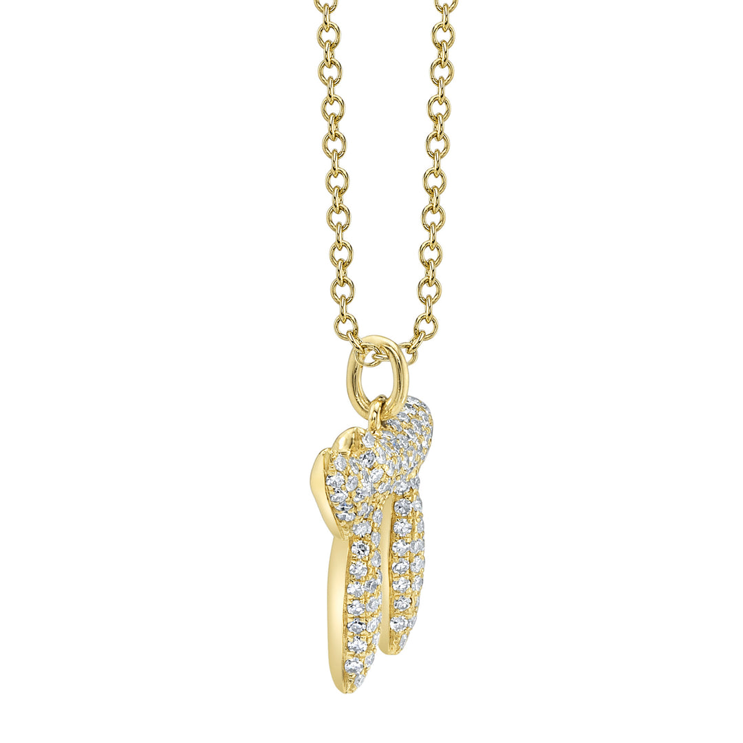 Shy Creation Diamond Pave Chai Necklace