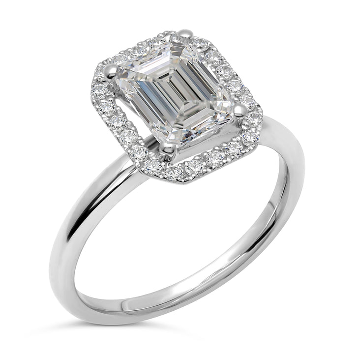 Diamond Halo Engagement Ring Setting