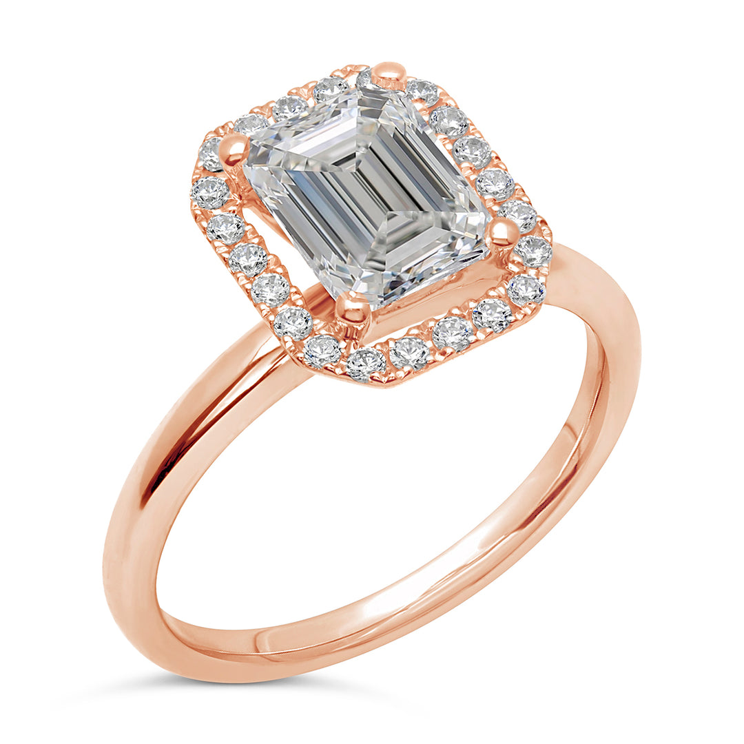 Diamond Halo Engagement Ring Setting