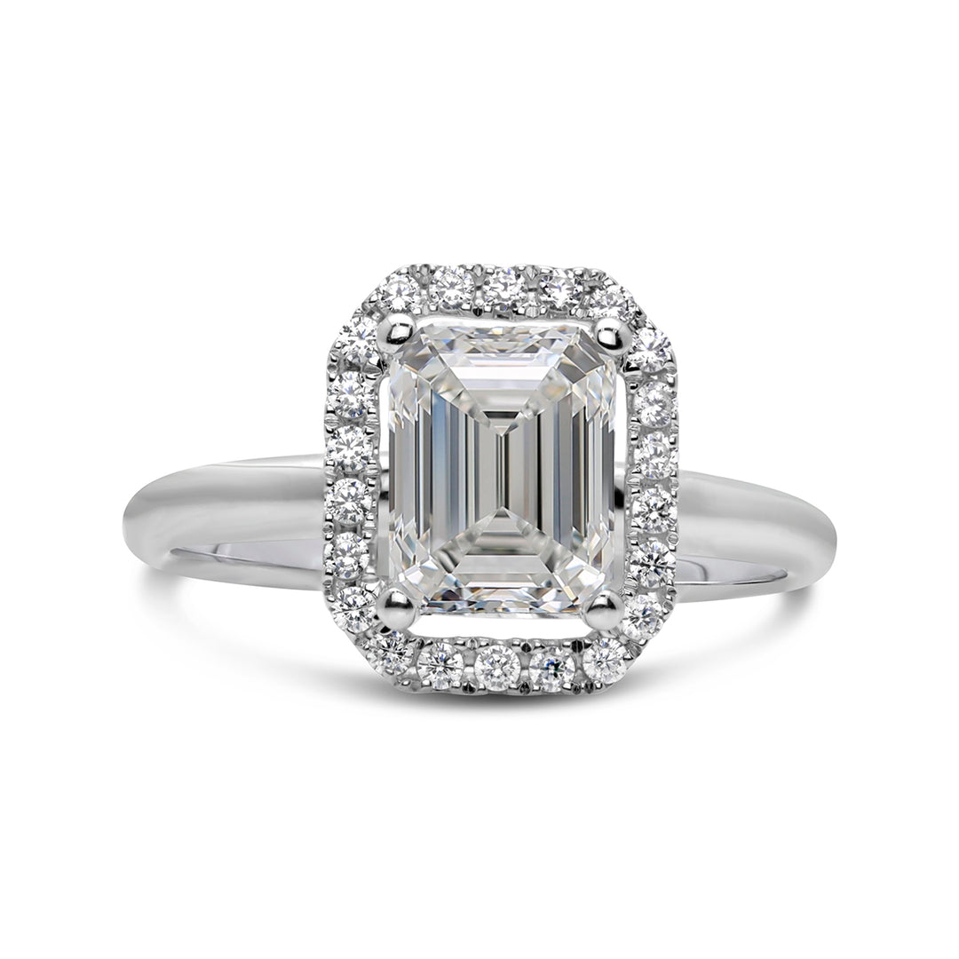 Diamond Halo Engagement Ring Setting