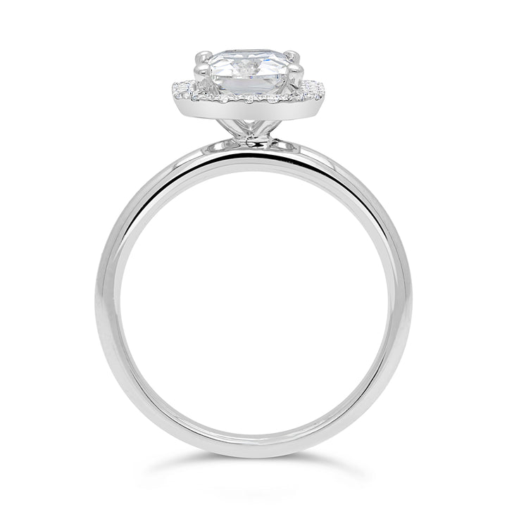 Diamond Halo Engagement Ring Setting