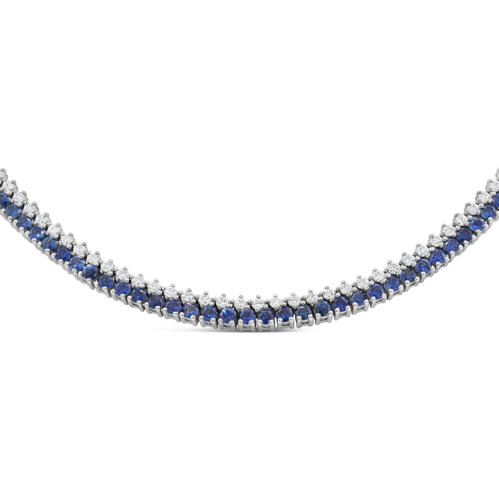 Diamond & Sapphire Necklace - The Diamond Guys