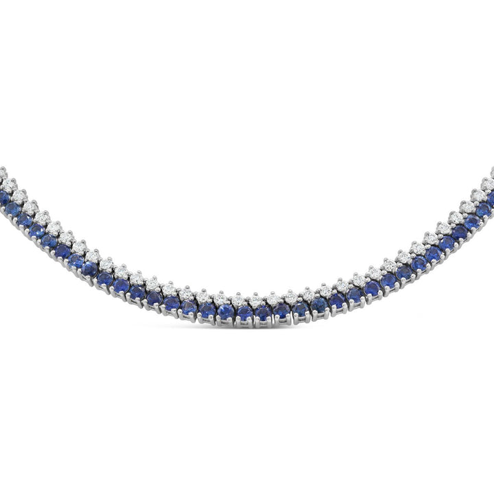 Diamond & Sapphire Necklace - The Diamond Guys