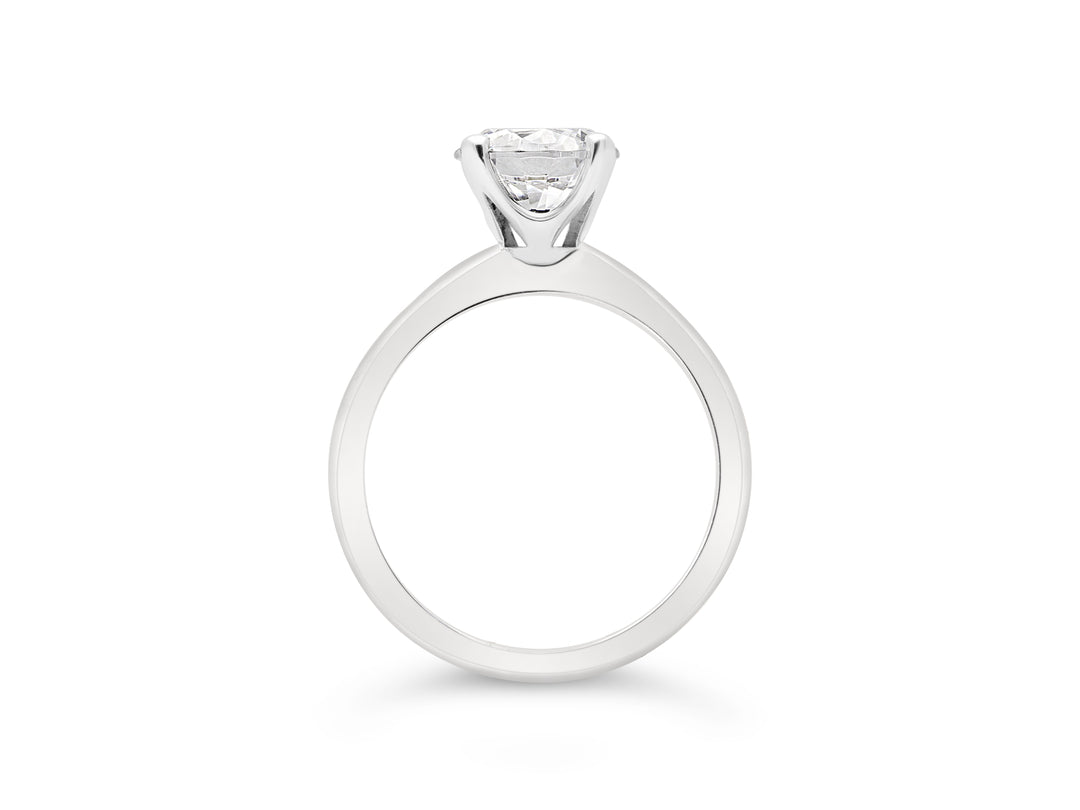 Italian Made Solitaire Diamond Engagement Ring - The Diamond Guys