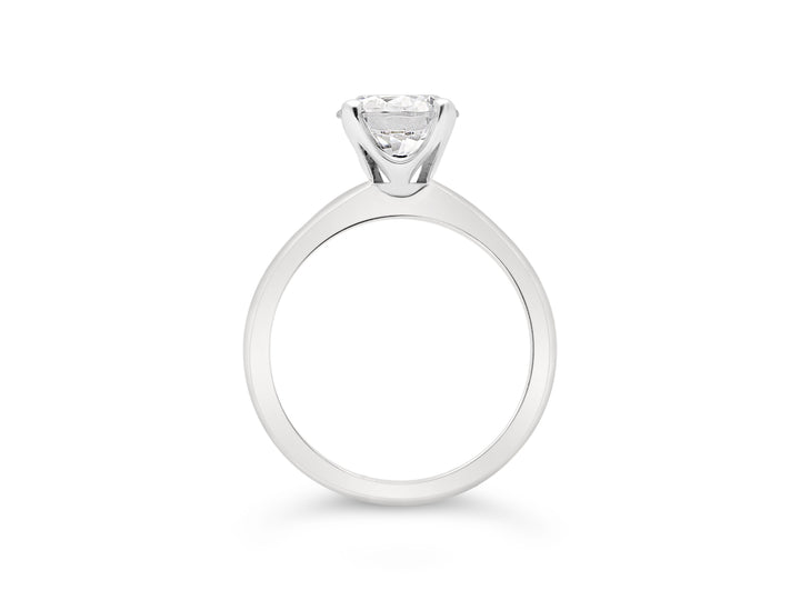 Italian Made Solitaire Diamond Engagement Ring - The Diamond Guys