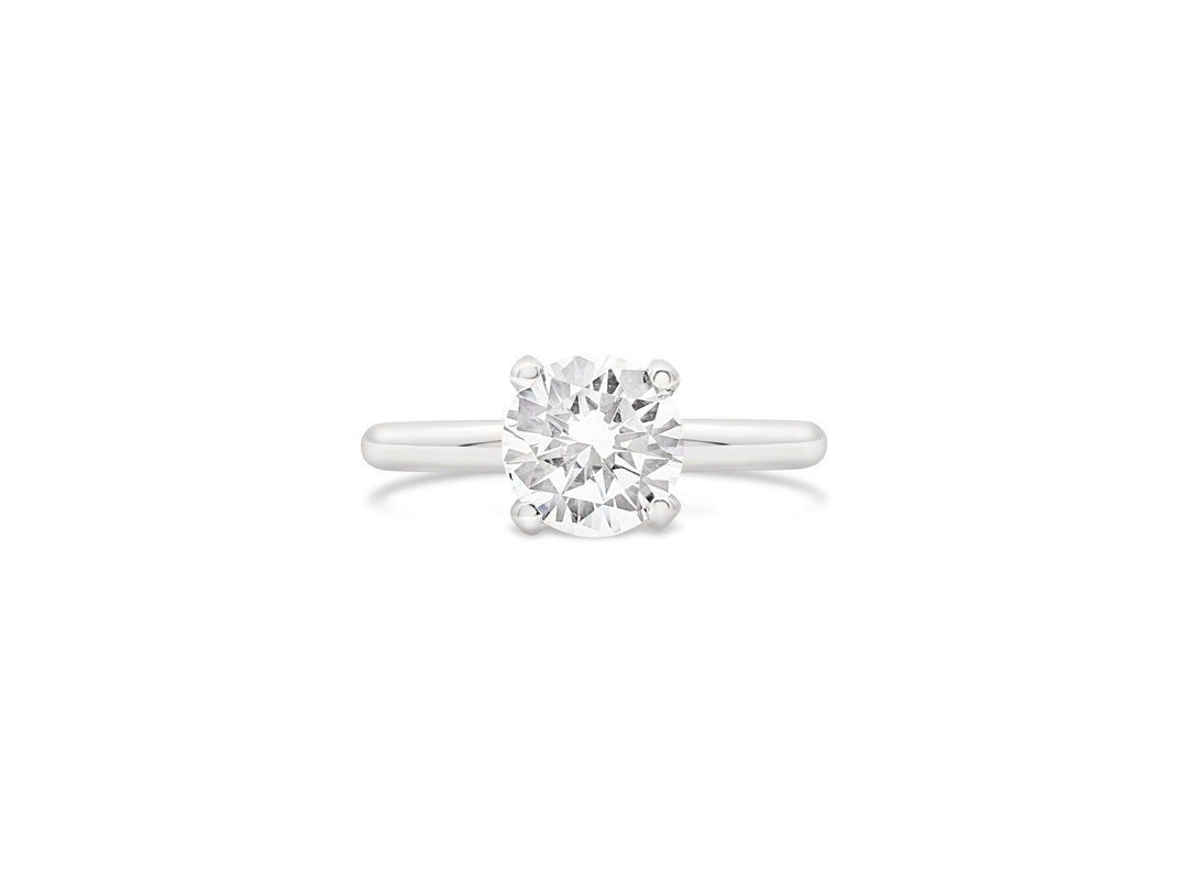 Italian Made Solitaire Diamond Engagement Ring - The Diamond Guys