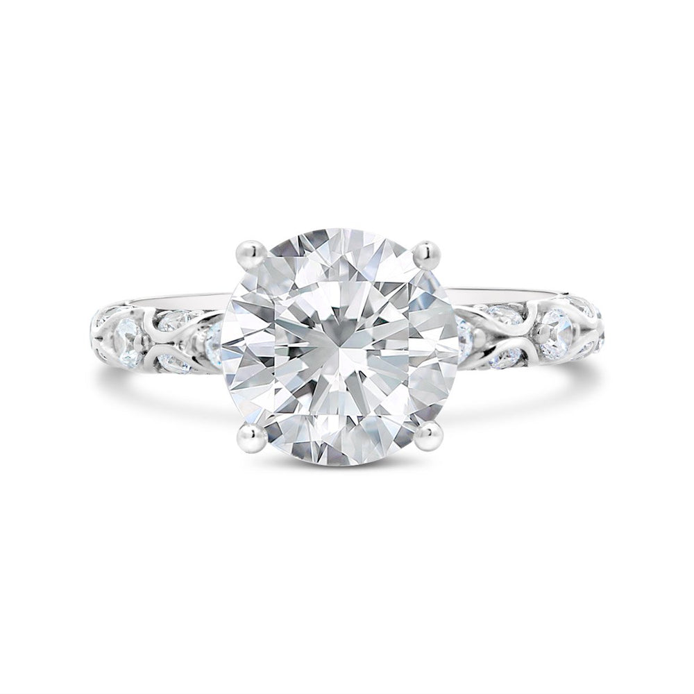 Vintage Inspired Unity Diamond Engagement Ring - YJC6004R - The Diamond Guys