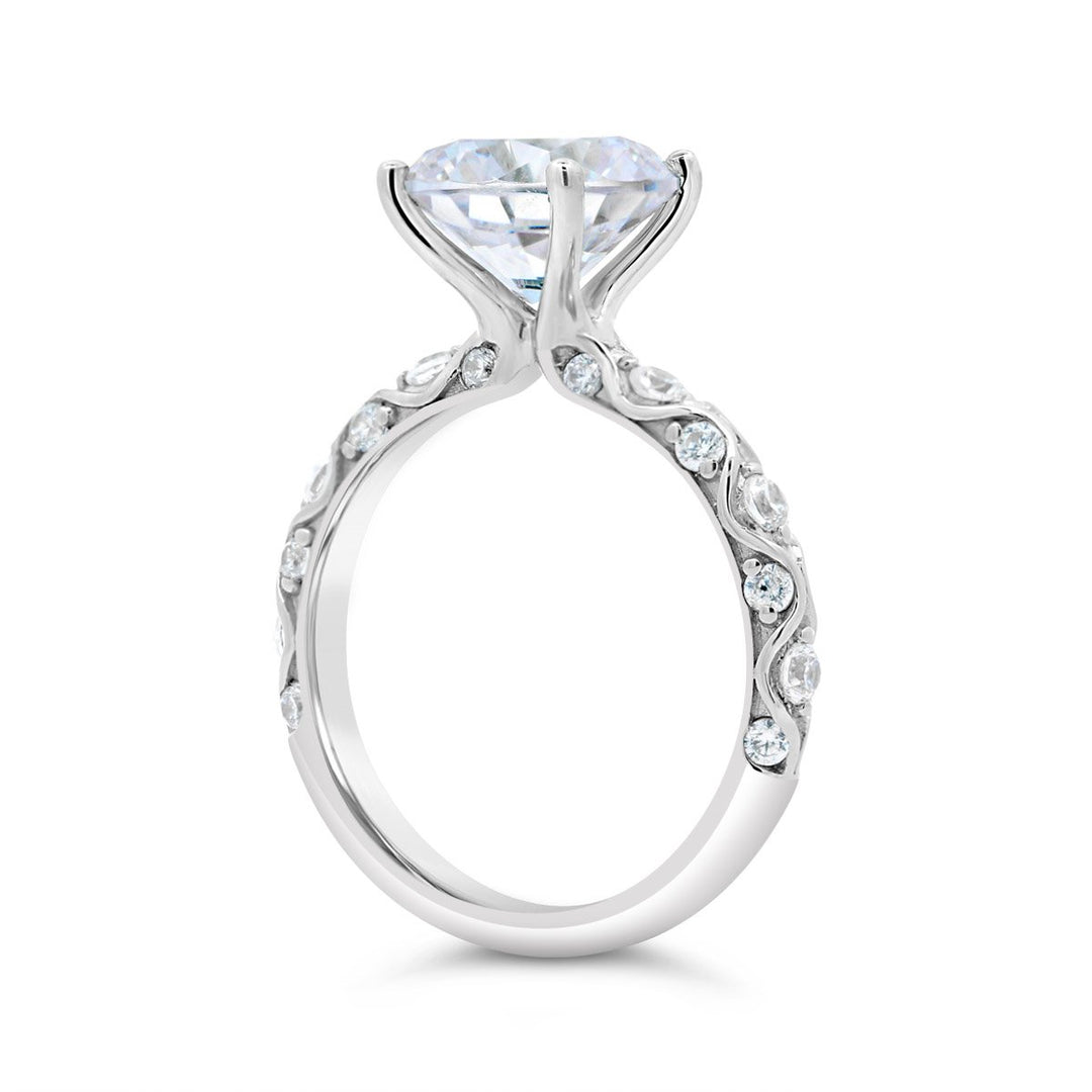 Vintage Inspired Unity Diamond Engagement Ring - YJC6004R