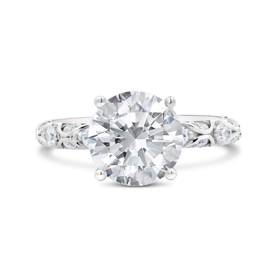 Vintage Inspired Unity Diamond Engagement Ring - YJC6004R