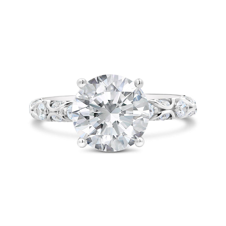 Vintage Inspired Unity Diamond Engagement Ring - YJC6004R