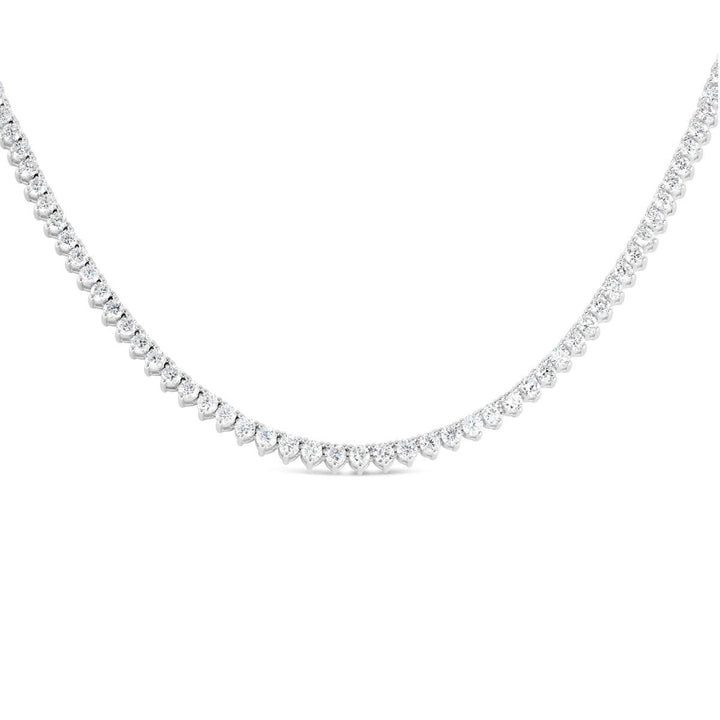 Three Prong Lab Grown Diamond Necklace - (6.77 ct. total weight) - The Diamond Guys