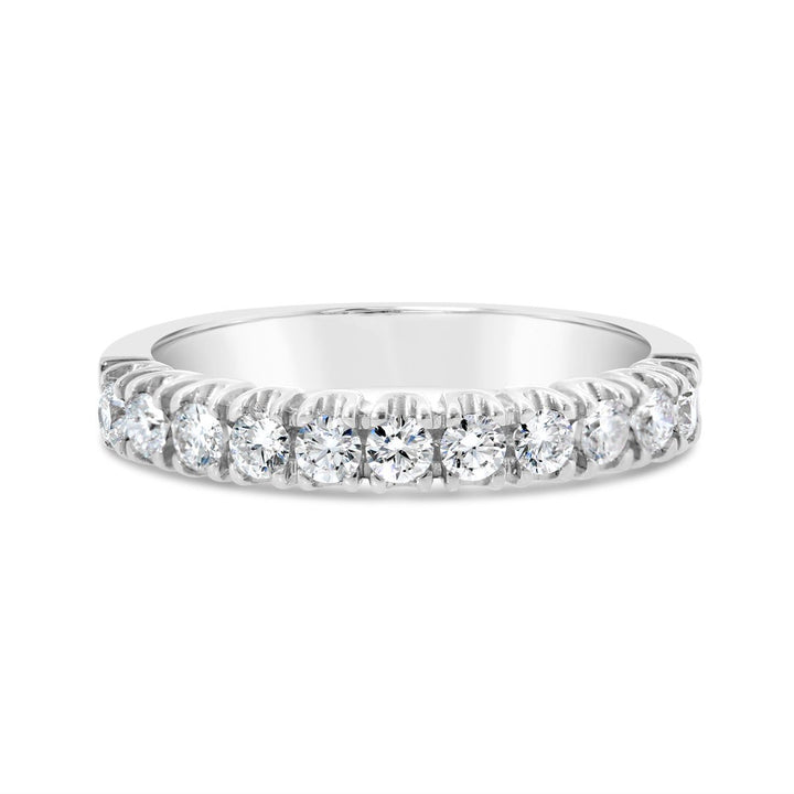 Half Way Lab Grown Diamond Band - 42948-LAB - The Diamond Guys