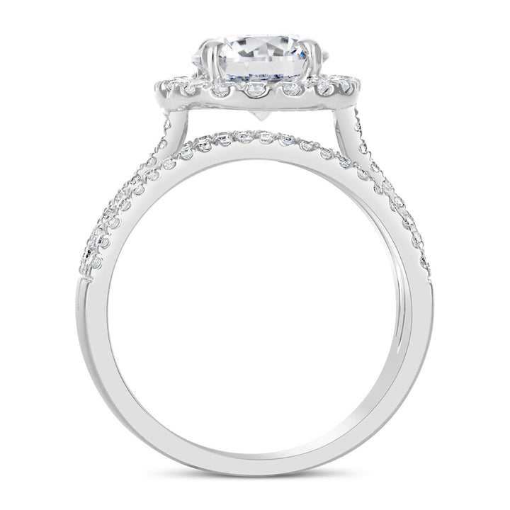 Diamond Halo Engagement Ring