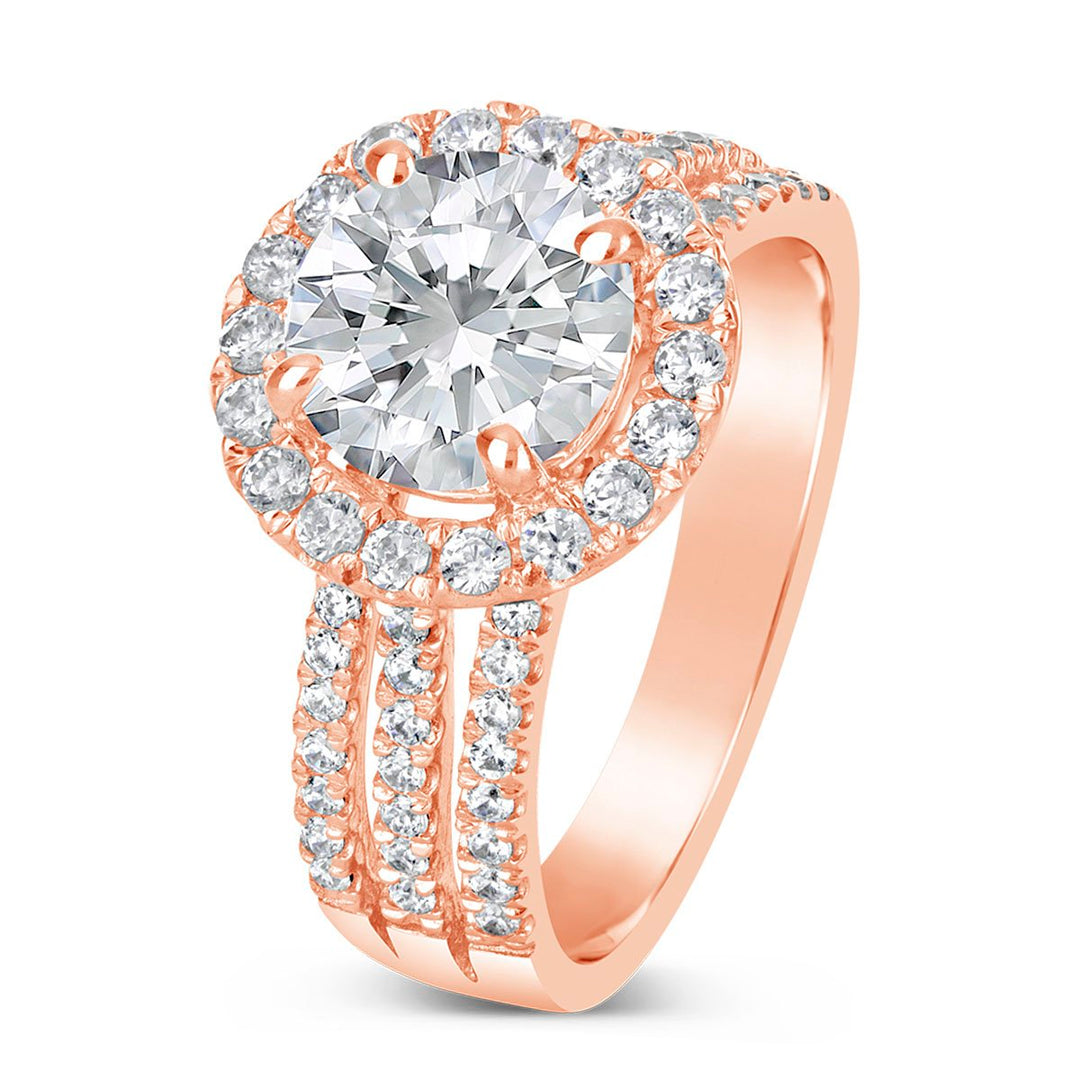 Diamond Halo Engagement Ring