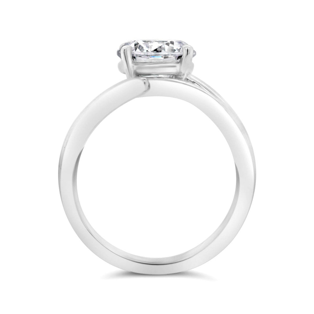 Modern Solitaire Diamond Engagement Ring - YJC4080R - The Diamond Guys