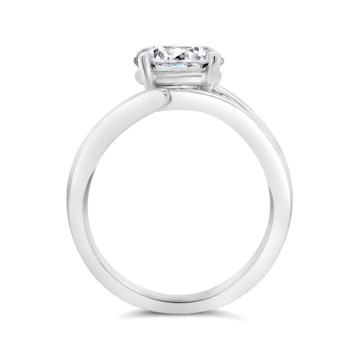 Modern Solitaire Diamond Engagement Ring - YJC4080R - The Diamond Guys
