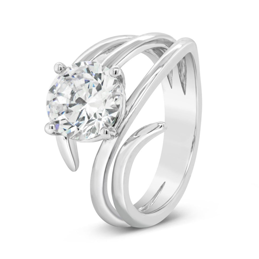 Modern Solitaire Diamond Engagement Ring - YJC4080R