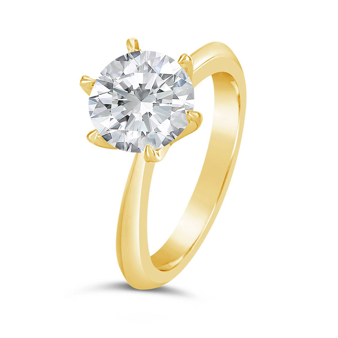 Classic Solitaire 6 Prongs Engagement Ring - The Diamond Guys