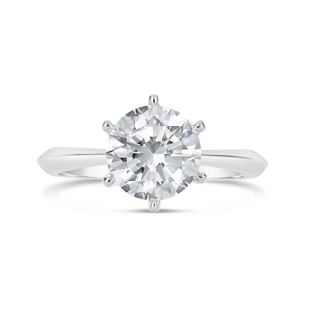 Classic Solitaire 6 Prongs Engagement Ring - The Diamond Guys