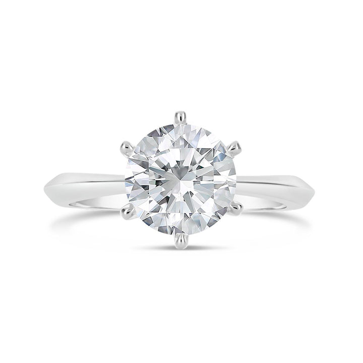 Classic Solitaire 6 Prongs Engagement Ring - The Diamond Guys