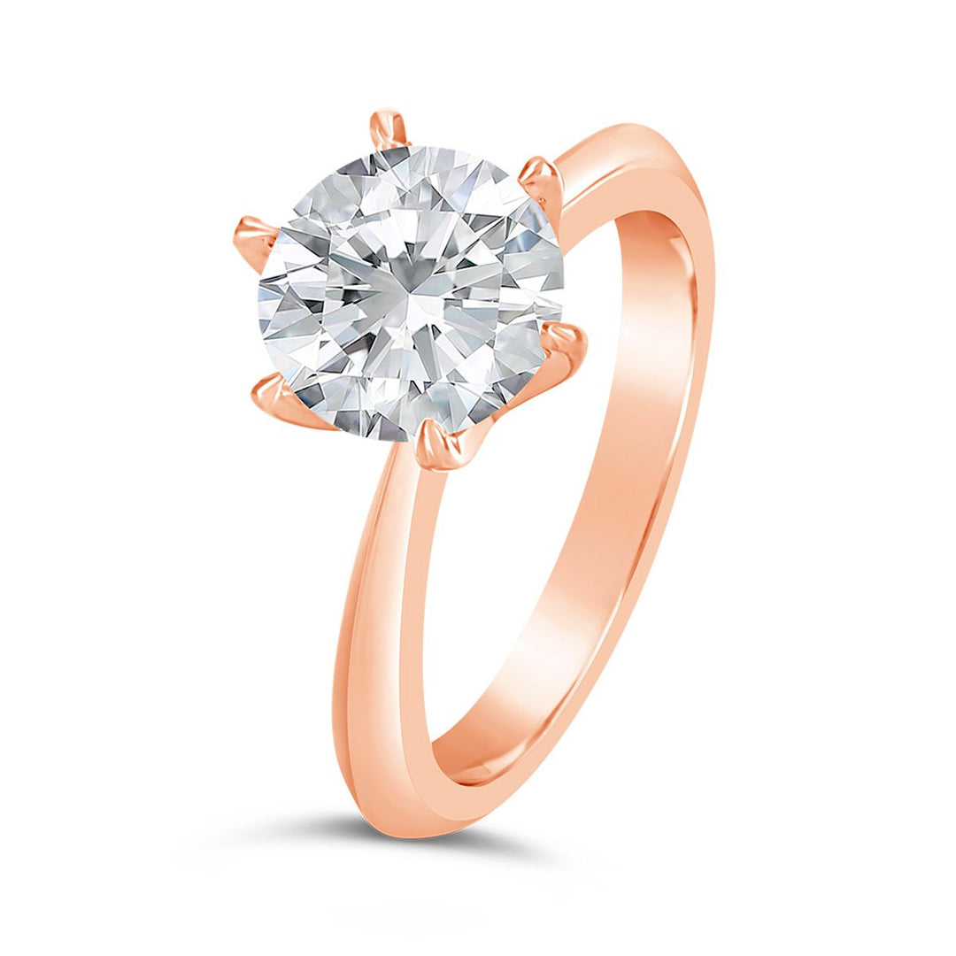 Classic Solitaire 6 Prongs Engagement Ring - The Diamond Guys