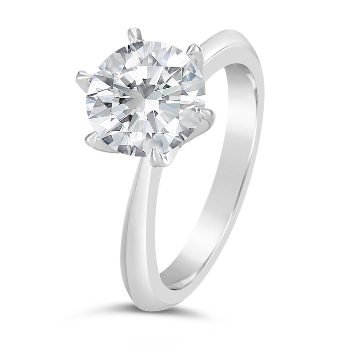 Classic Solitaire 6 Prongs Engagement Ring - The Diamond Guys