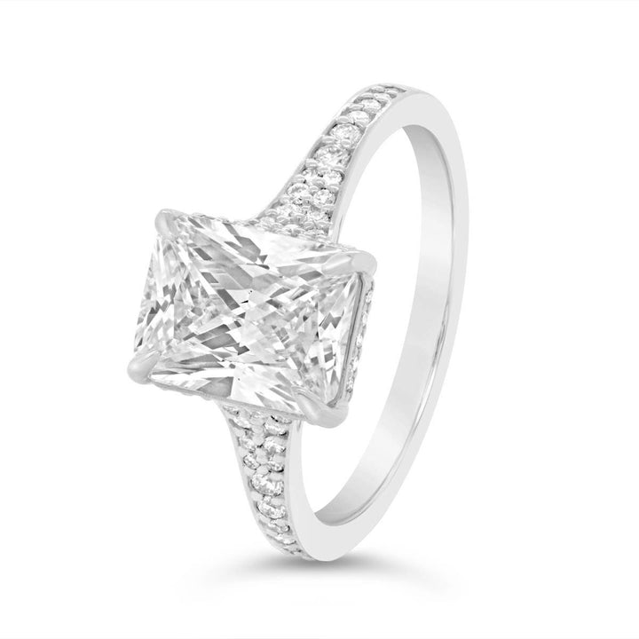 Hidden Halo Diamond Engagement Ring - 4147AY