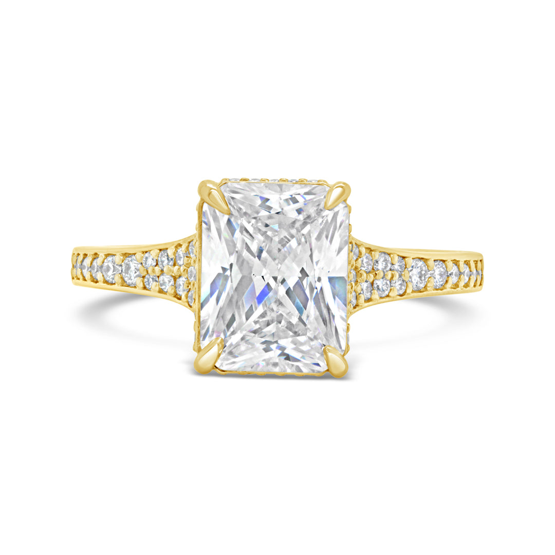 Hidden Halo Diamond Engagement Ring - 4147AY