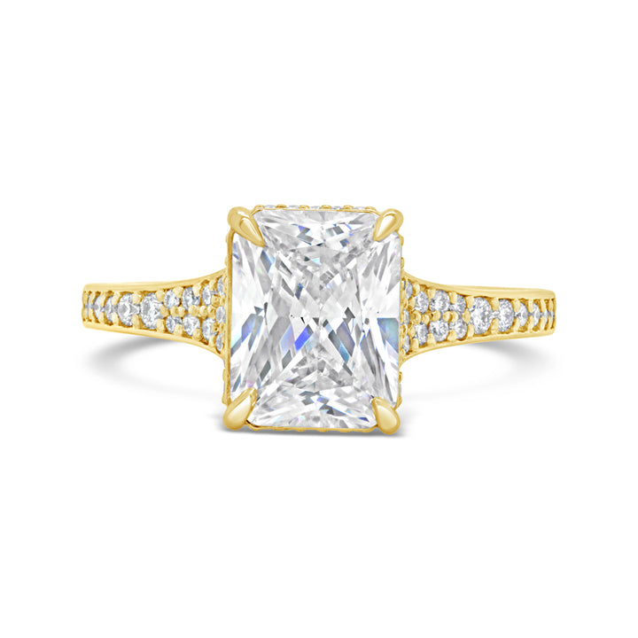 Hidden Halo Diamond Engagement Ring - 4147AY