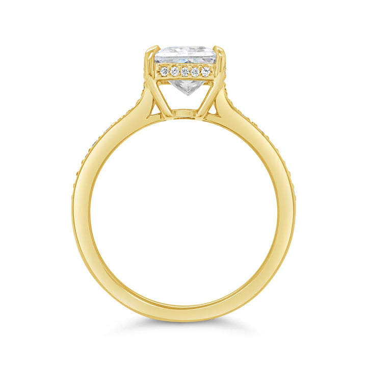 Hidden Halo Diamond Engagement Ring - 4147AY