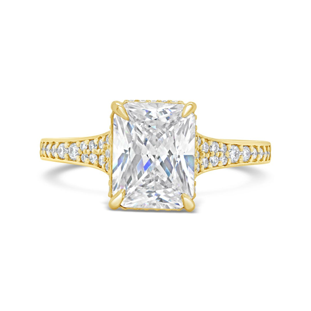 Hidden Halo Diamond Engagement Ring - 4147AY