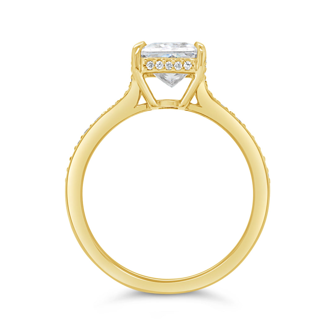 Hidden Halo Diamond Engagement Ring - 4147AY