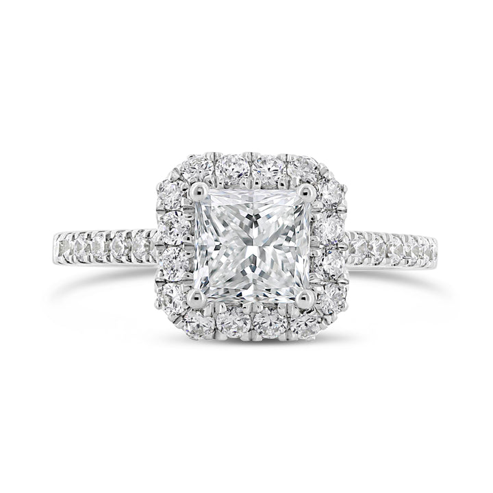 Diamond Halo Engagement Ring - ACB254