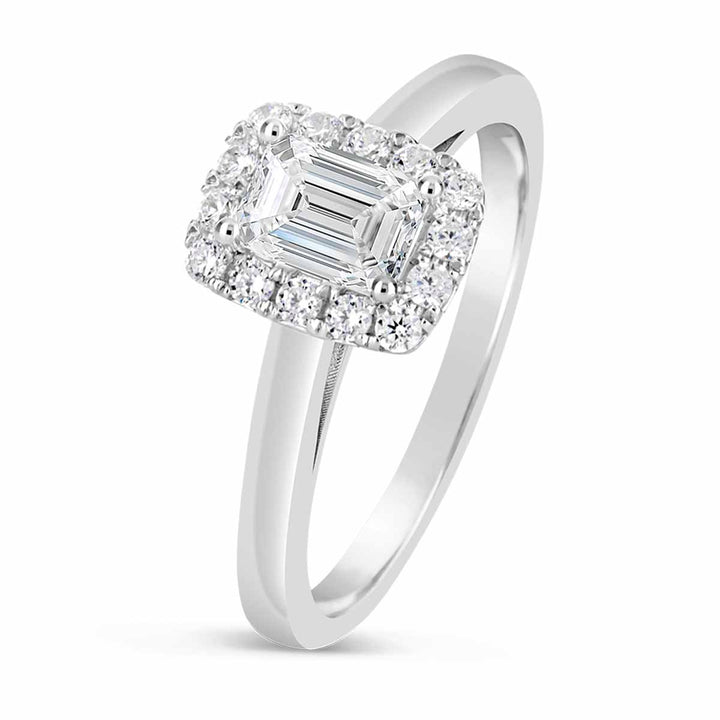 Diamond Halo Engagement Ring