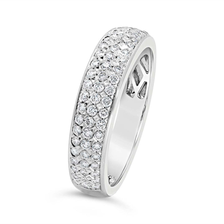 Three Row Diamond Band - SNF8964R - The Diamond Guys