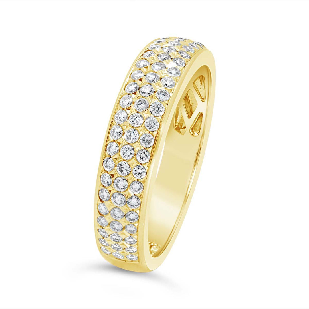 Three Row Diamond Band - SNF8964R - The Diamond Guys
