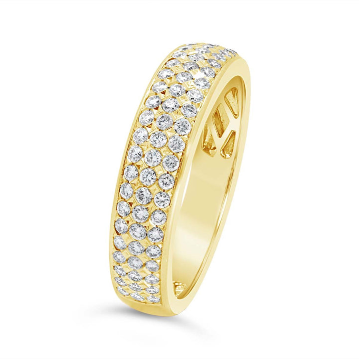 Three Row Diamond Band - SNF8964R - The Diamond Guys