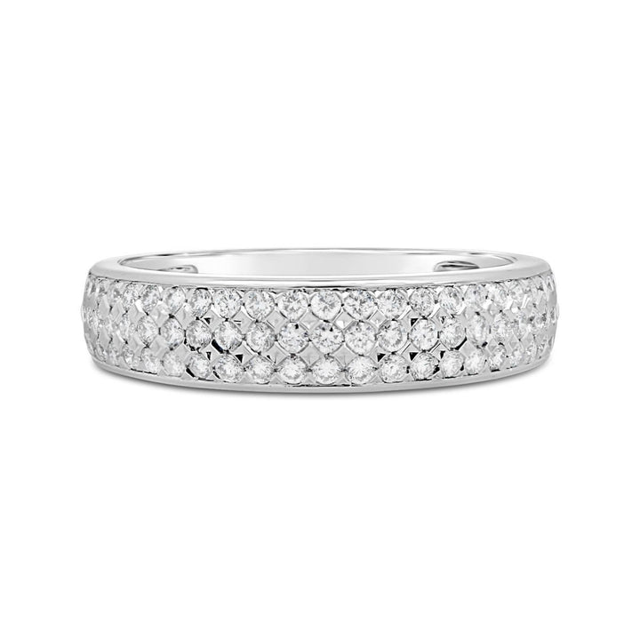 Three Row Diamond Band - SNF8964R - The Diamond Guys