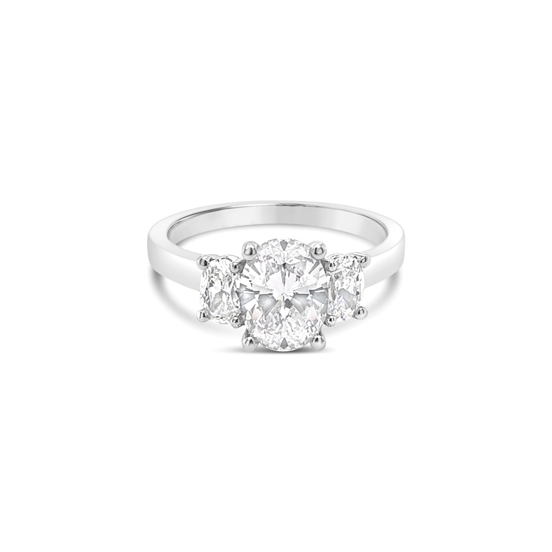 Three Stone Diamond Engagement Ring