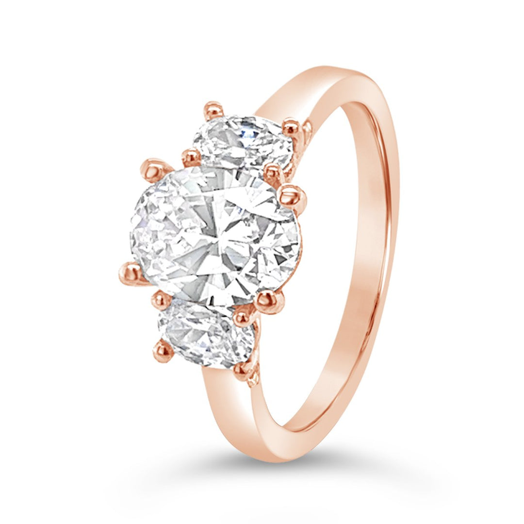 Three Stone Diamond Engagement Ring - The Diamond Guys
