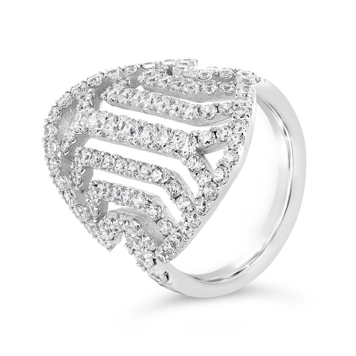 Art Deco Style Diamond Ring - YJF2813R - The Diamond Guys